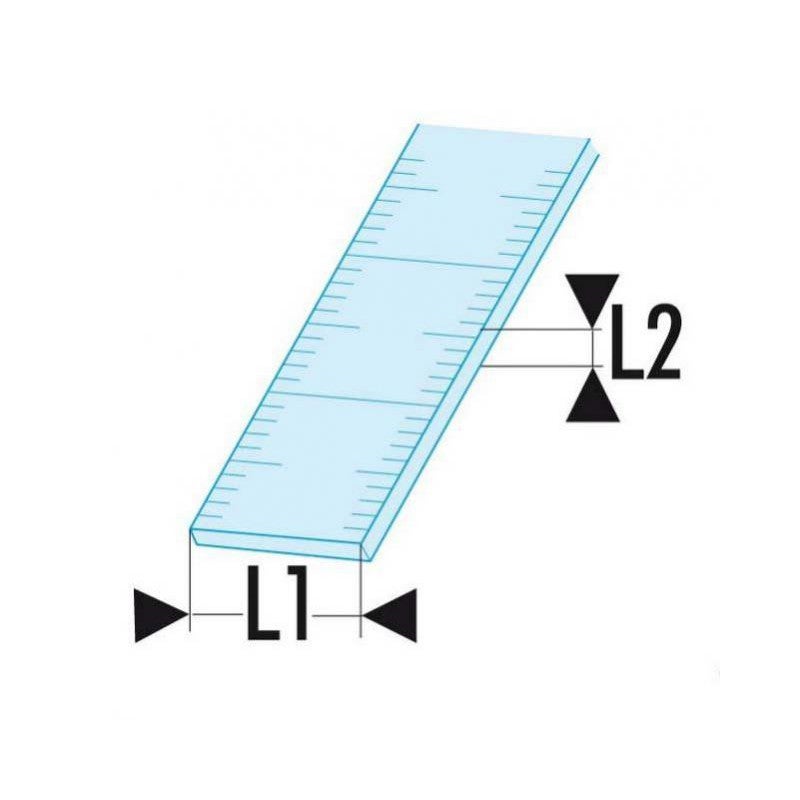 Facom - Réglet court semi-rigide inox 2 faces 500mm - DELA.1056.500 - 2