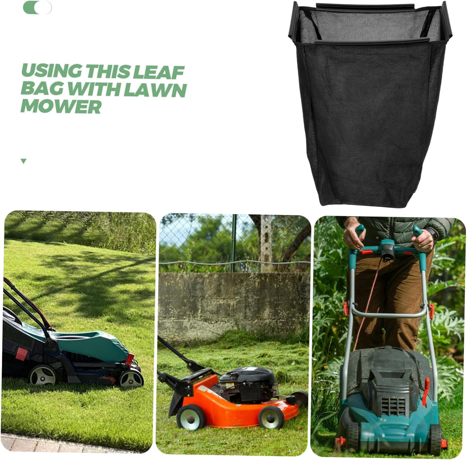 LOORGVEL grass mower grass lawn mower leaf lawn mower lawn tractor accessories and leaves nylon braid Black - 8