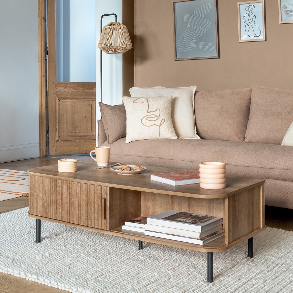 Table basse 2 portes 