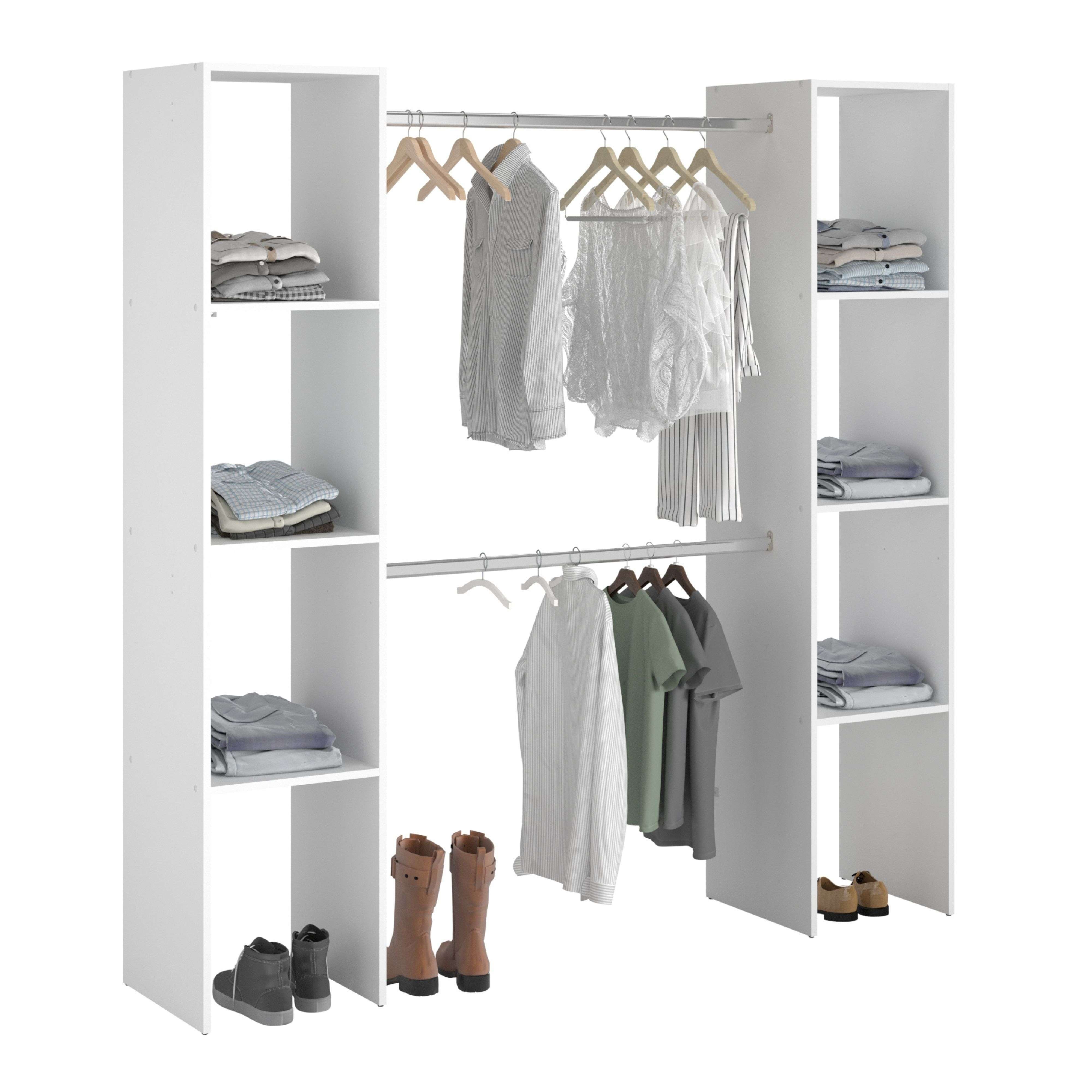 Kit vestiaire Combi 138x180x40cm blanc Box A - 8