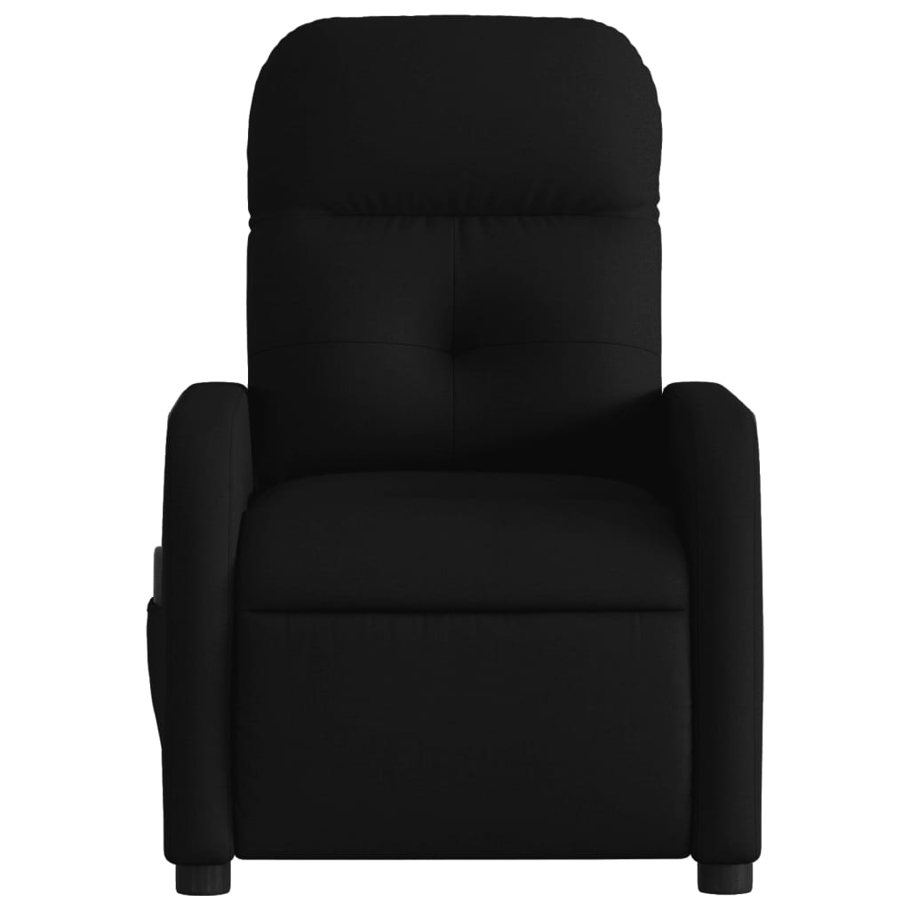 Fauteuil de massage inclinable Noir Tissu - 7