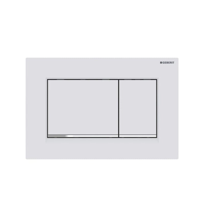 Placca di comando Sigma 20 Square bianca opaca di Geberit - 5