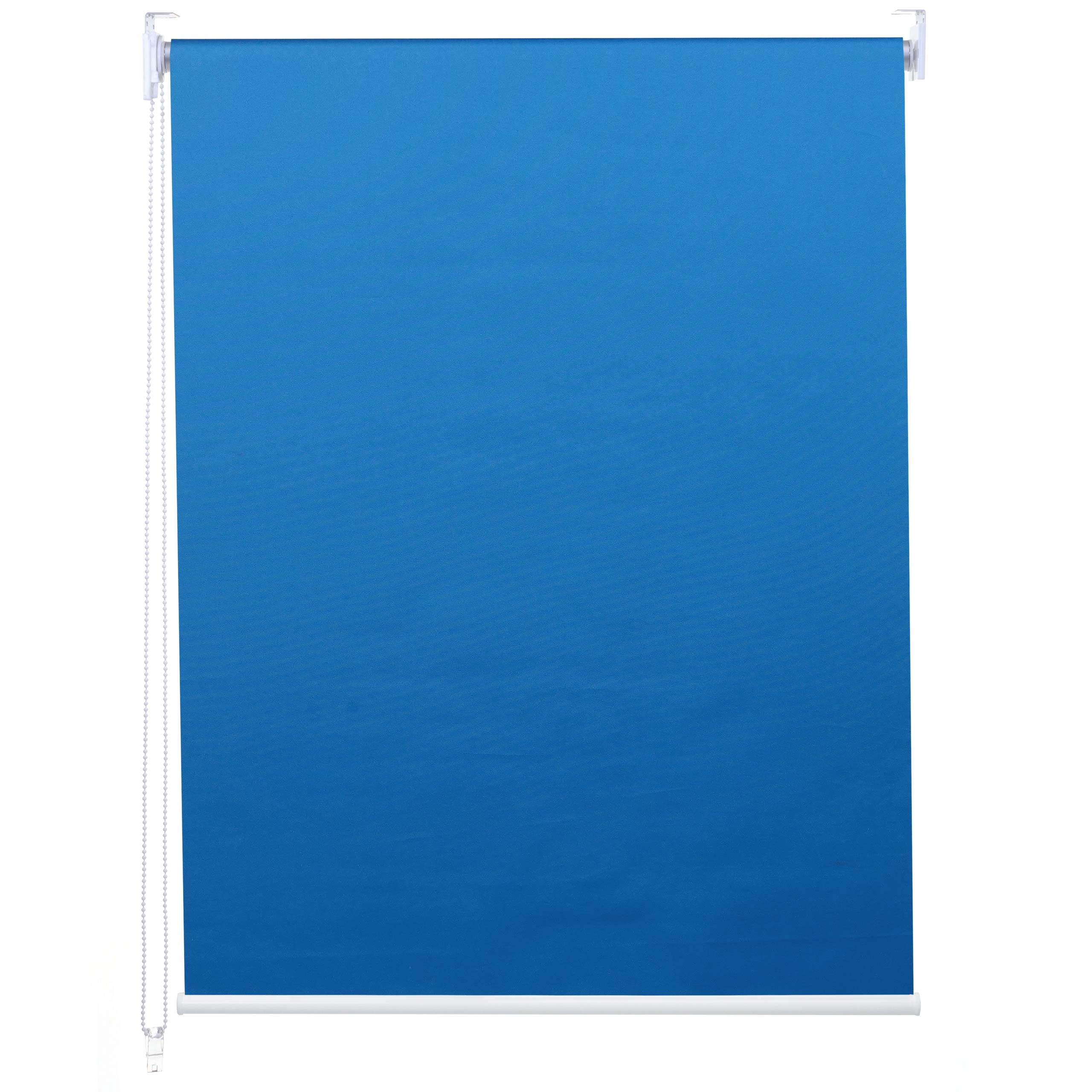 Estor enrollable hwc-d52, estor enrollable de ventana de tiro lateral, 100x230cm protección solar blackout opaco ~ azul