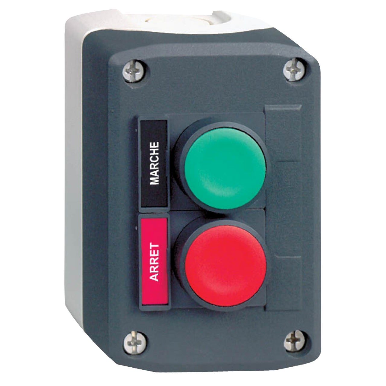 Boite à bouton - harmony xal - 2 bouton poussoir - vert et rouge ...