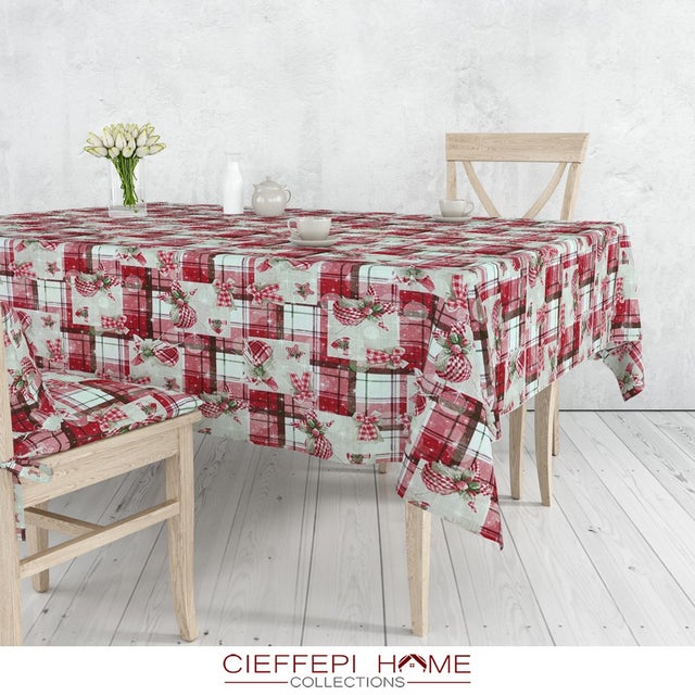 ATLANTA Tovaglia Natale Natalizia - varie misure - Cieffepi Home Collections - 180x270 cm.