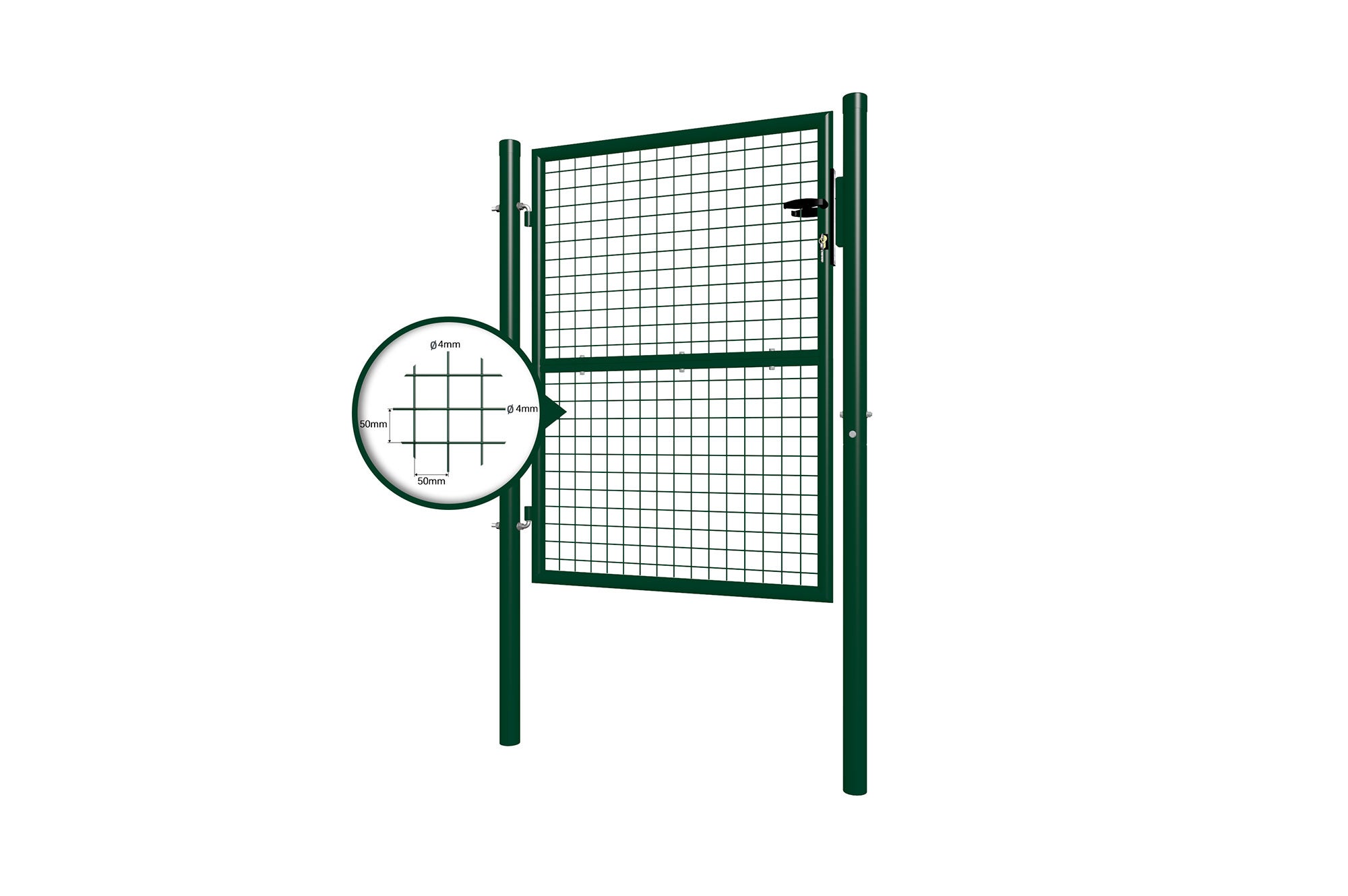 Portillon grillagé 1m OLGA H.130cm Vert - 7