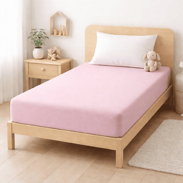 Drap-housse Enfant Rose Lit de 90cm Donegal Collections