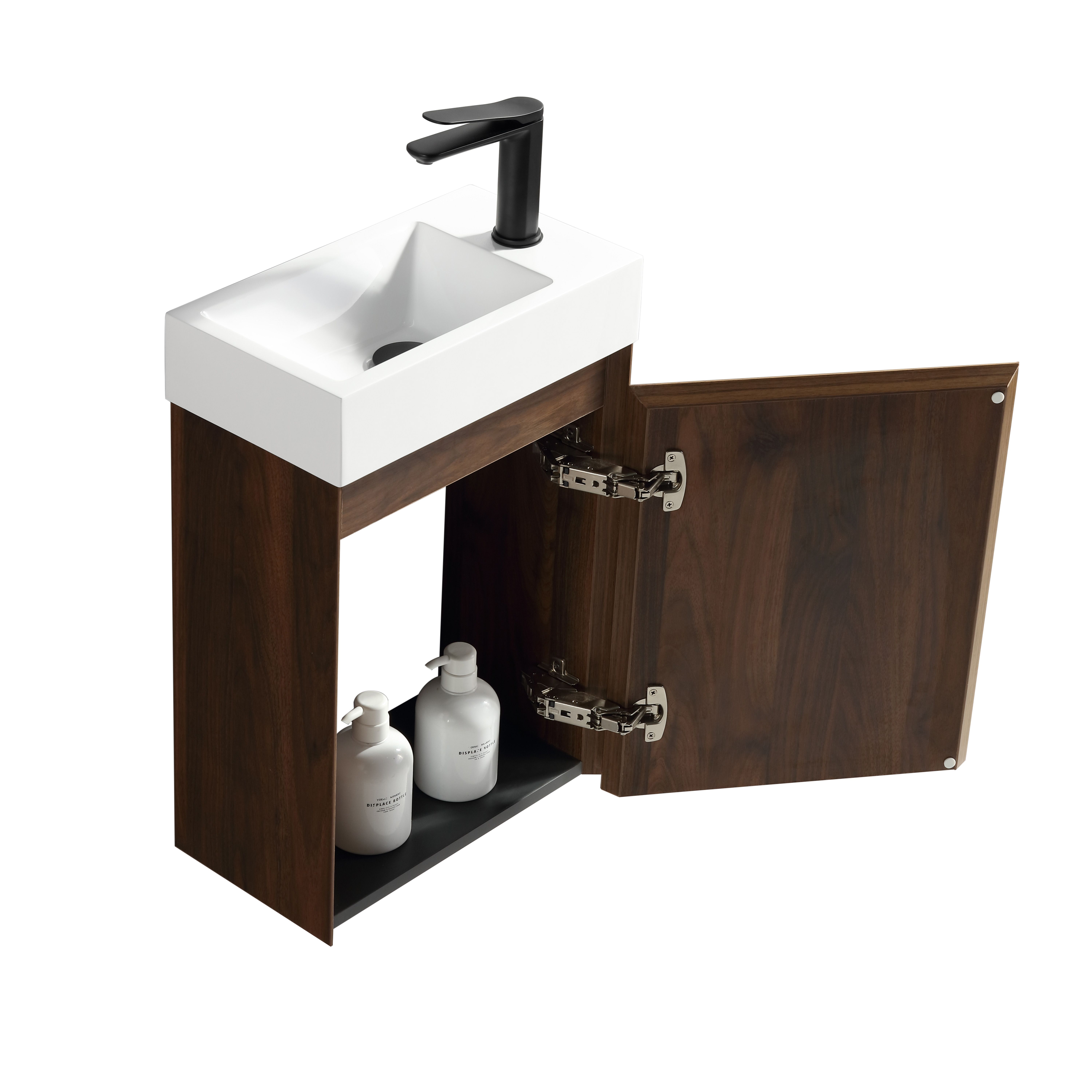 Lave-main 40 cm noyer Aquastretto - 3