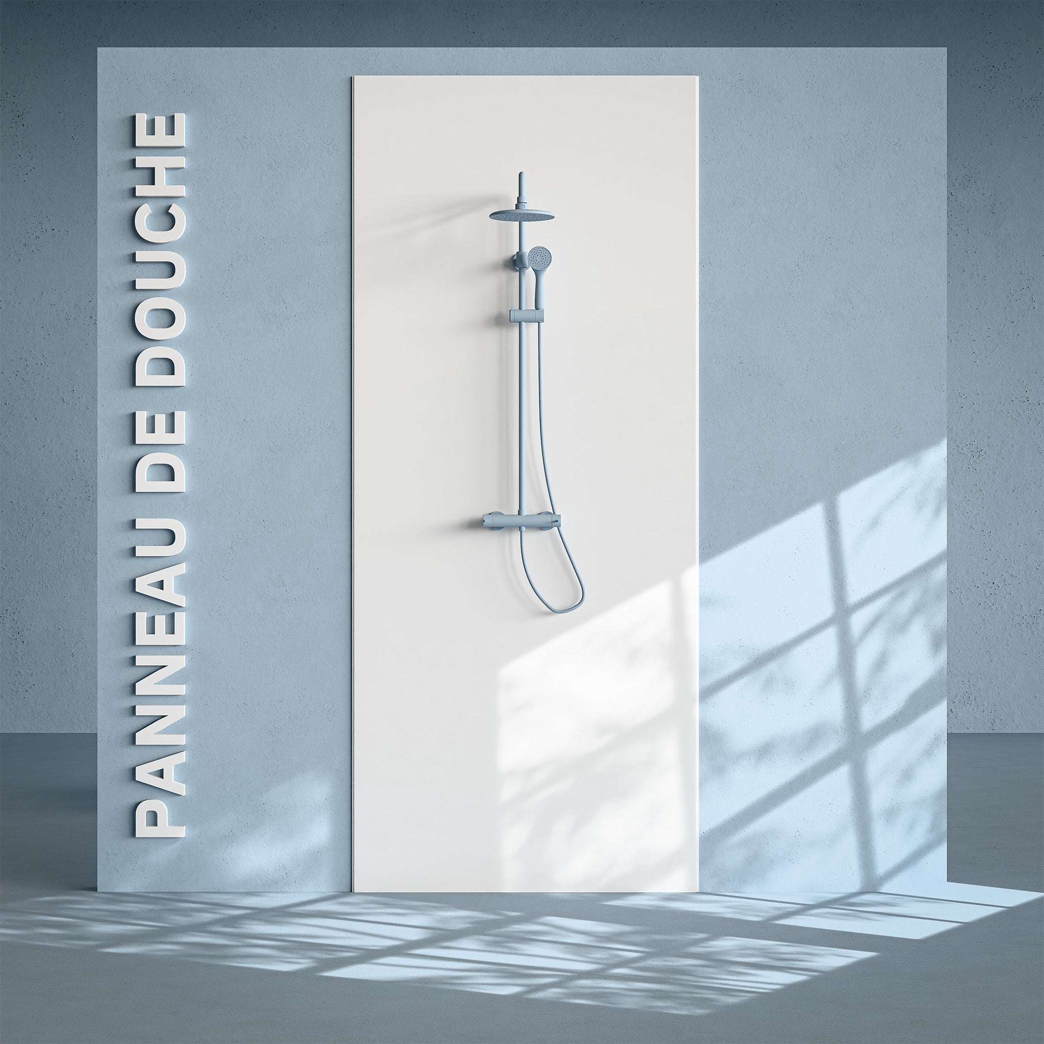 Panneau Douche PVC Blanc - L. 240 x l. 100 x ép. 1 cm | Leroy Merlin