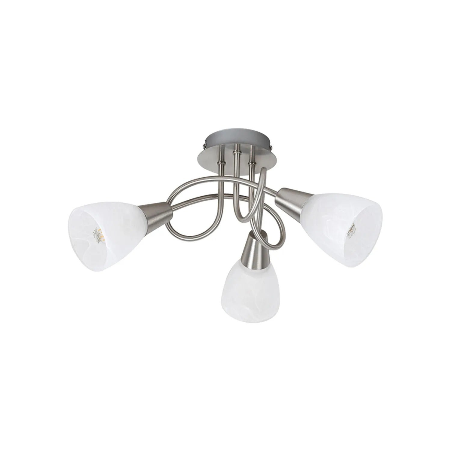 Lampa sufitowa Jenna chrom satynowany-biała 3xE14x40W metal wym:21x36x36cm IP20 Rabalux