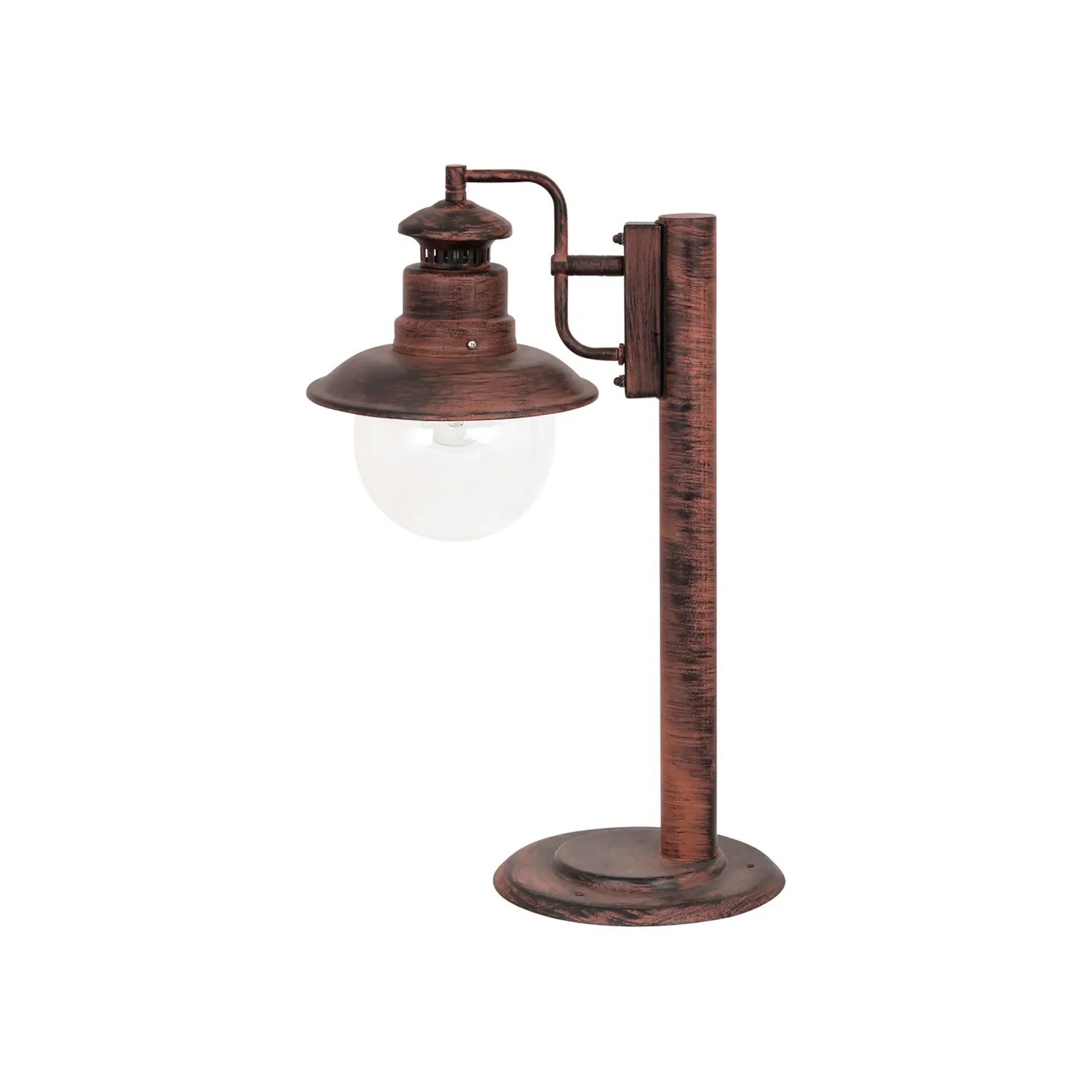 Lampa ogrodowa stojąca Odessa brąz antyczny-przezroczysty 1xE27x60W IP44 wym: 53,5 x 33 x 22 cm metal Rabalux
