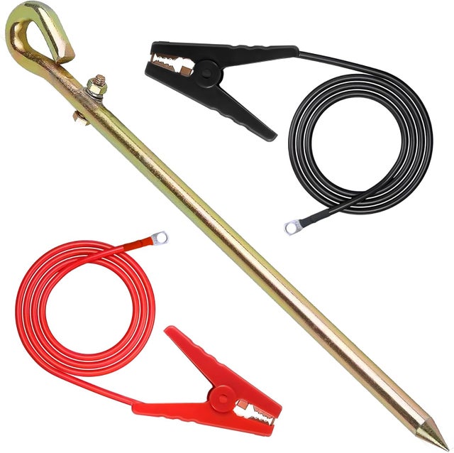 Kit Fiable De 2 Pinces Crocodile Pour Clôture Électrique - Fil 91 Cm - Protection Animaux Et Cultures