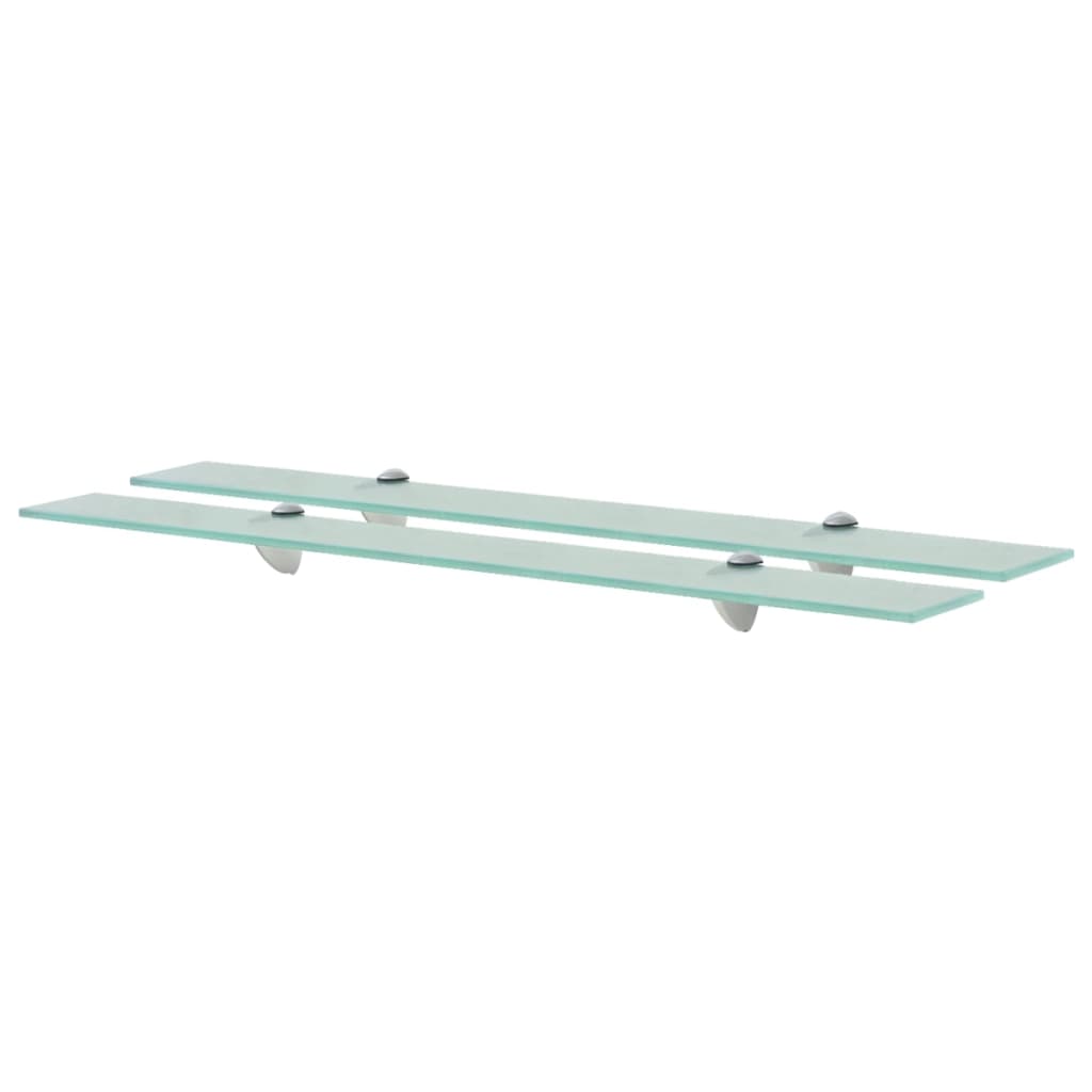 Maison exclusive - estantes flotantes 2 unidades vidrio 8 mm 80x20 cm