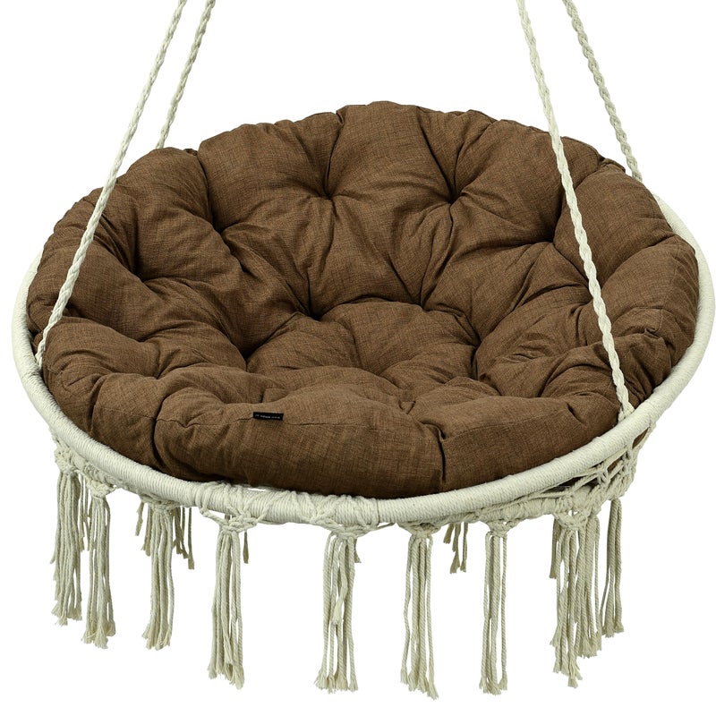 Poduszka na huśtawkę bocianie gniazdo AMPO brązowy 120 cm 1 szt.