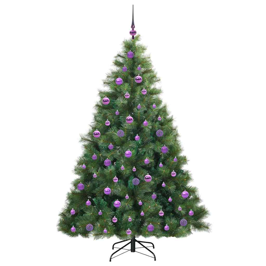 Sapin de Noël | Arbre de Noël artificiel avec 300 LED Vert 180 cm PE et PVC - 4
