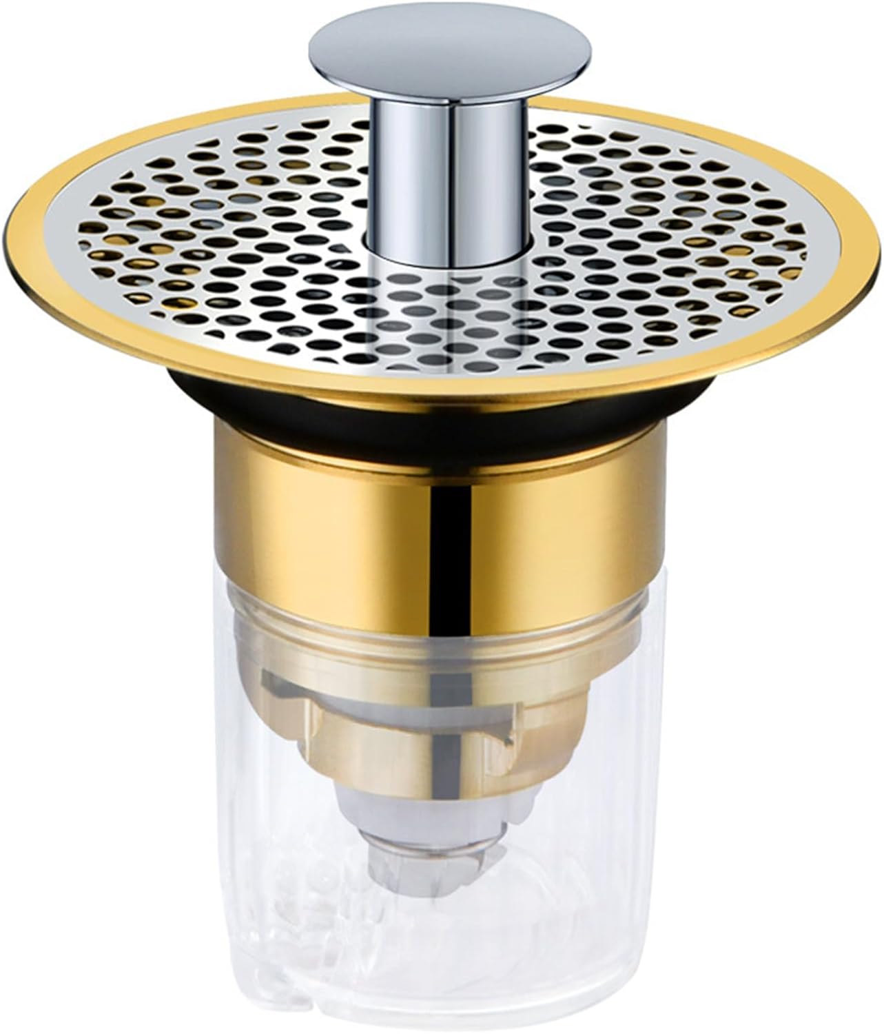 Bonde Lavabo Décorée Design Plage - Bouchon Universel 40mm à Tirette