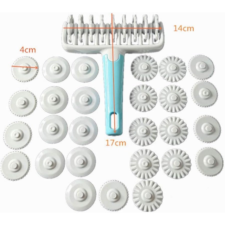 Kit roulette pâtisserie 37 pièces, rouleau à latex interchangeable ...