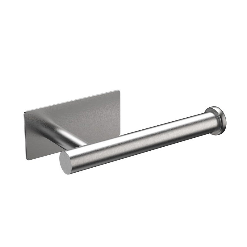 Uchwyt ścienny na papier toaletowy, stal nierdzewna 304, nie wymaga wiercenia, srebrny, rozmiar uniwersalny