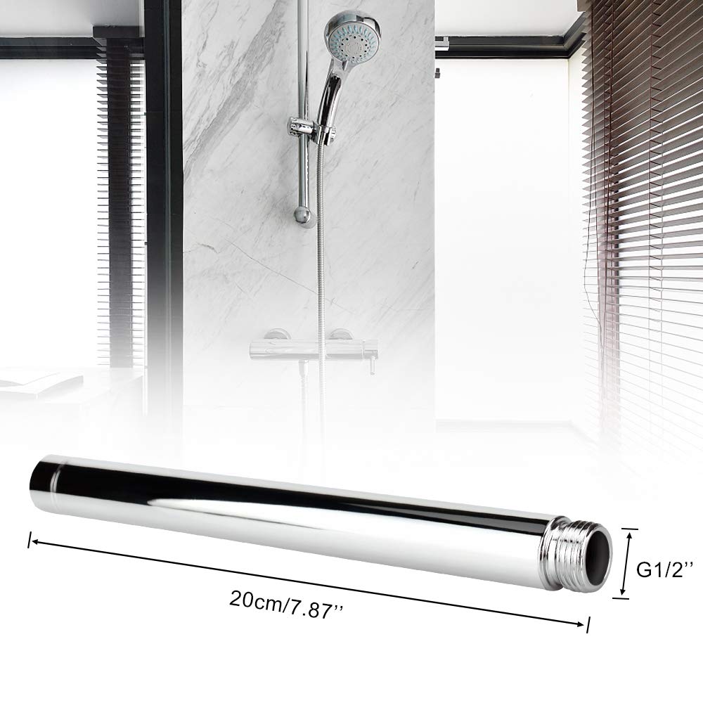 Braccio Doccia Con Flangia, In Acciaio Inox 304, Prolunga Per Soffione Doccia 40 Cm 87597455 - Foto 3