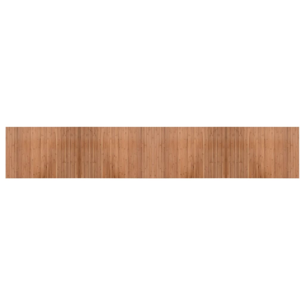 Tapis rectangulaire naturel 70x400 bambou - 2