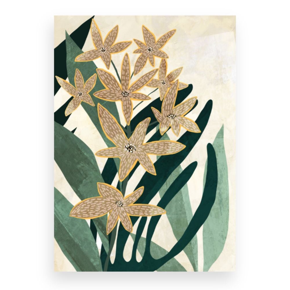 Toile Fleurs abstraites / 100x140cm / Fabriqué en France / DADA ART - 3