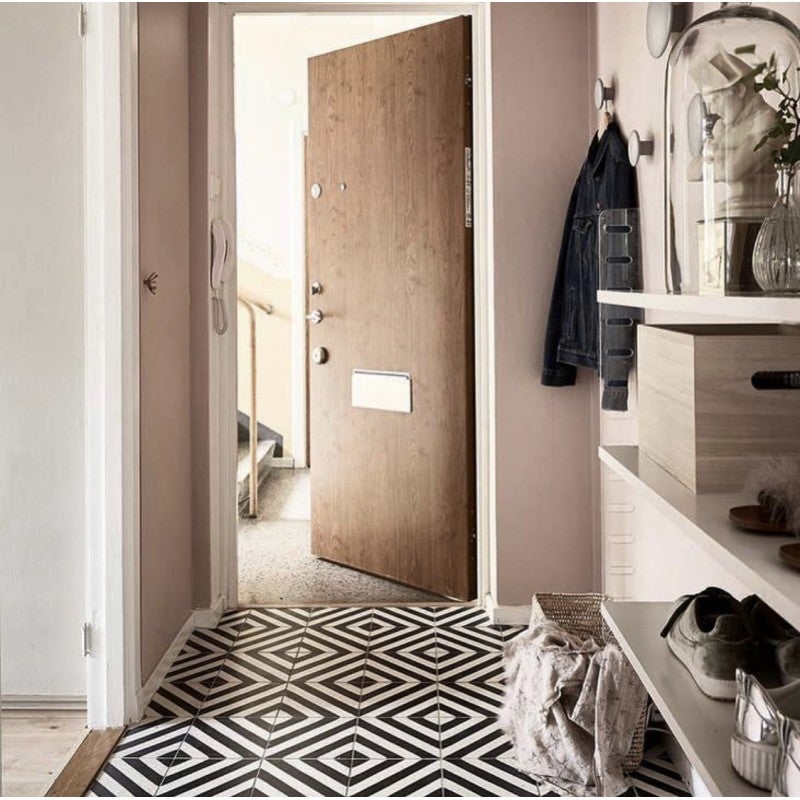 Carrelage sol / mur effet ciment anthracite 20x20 cm MAORI GOROKA GRAFITO(vendu par boite de 1m2) - 3