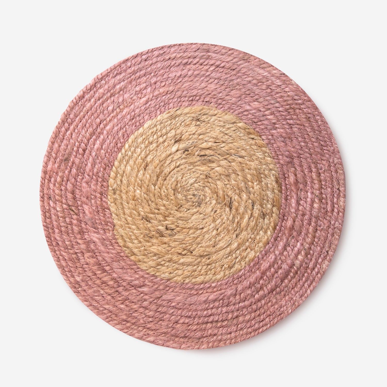 Zestaw 2 podkładek z juty Carlo Ø36 cm | Podkładki stołowe ręcznie robione i ekologiczne