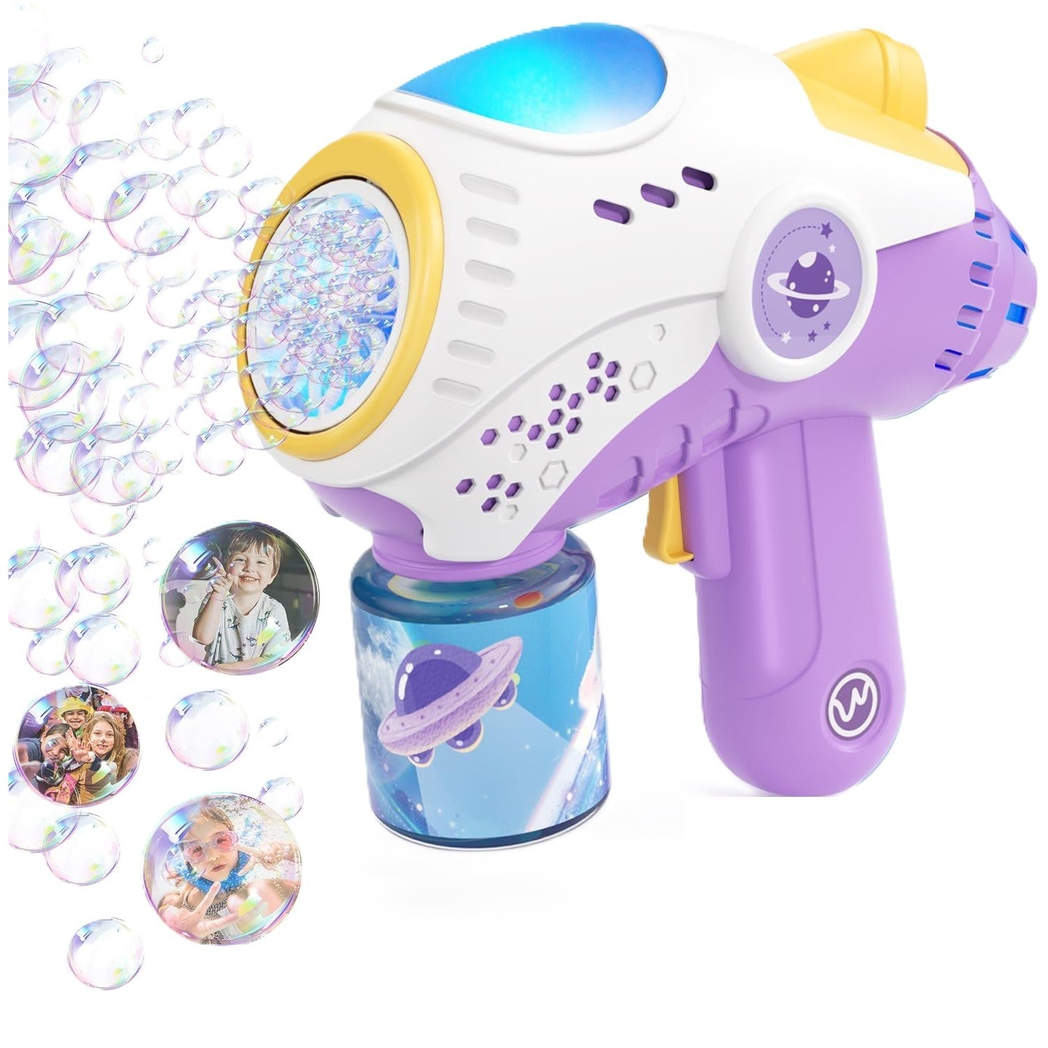 Jucarie interactiva pentru baloane de sapun Flippy, pistol, sunete si lumini