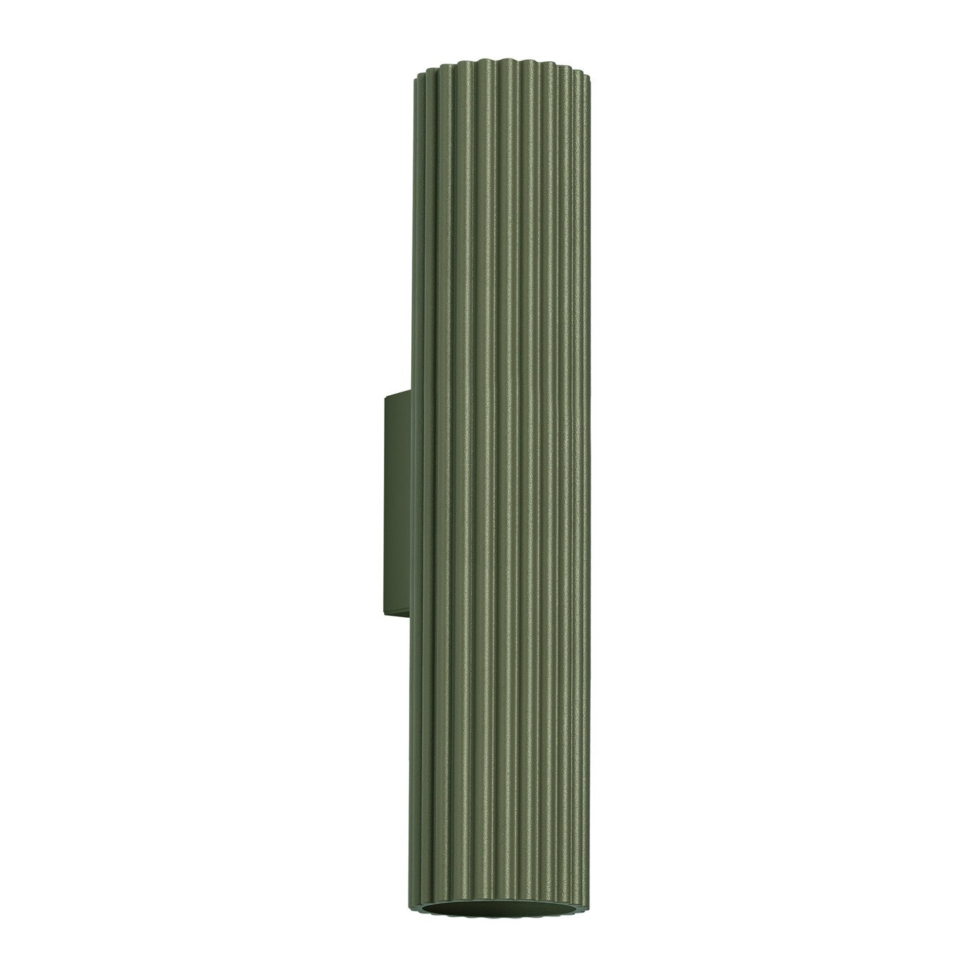 Kinkiet ścienny Karbon zielony oliwkowy 2xGU10x10W góra-dół wym: 30 x 6,5 x 8,5 cm aluminium IP20 Sollux Lighting