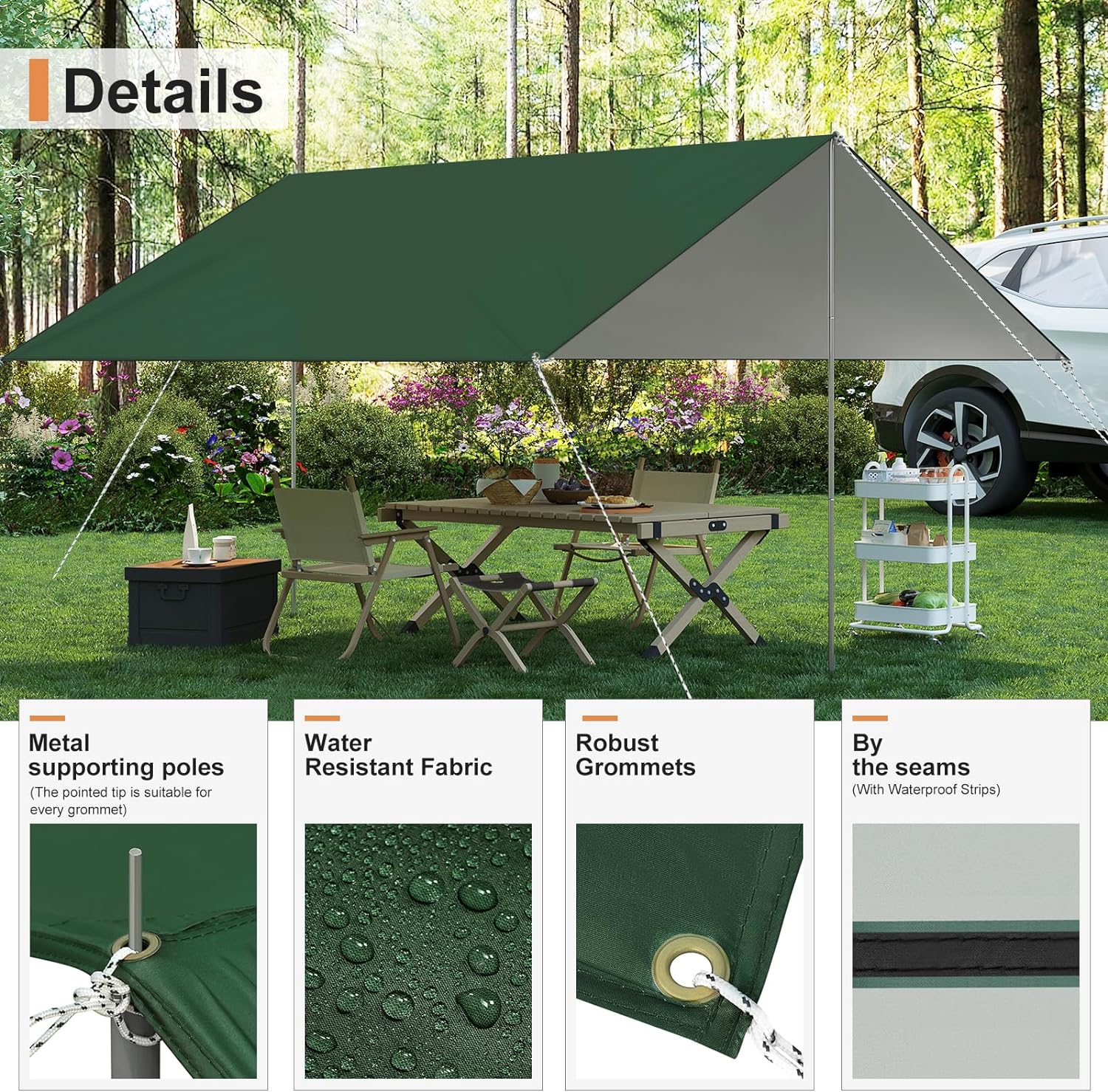 DT04486-Couverture de tente bâche de tente toile de protection Camo