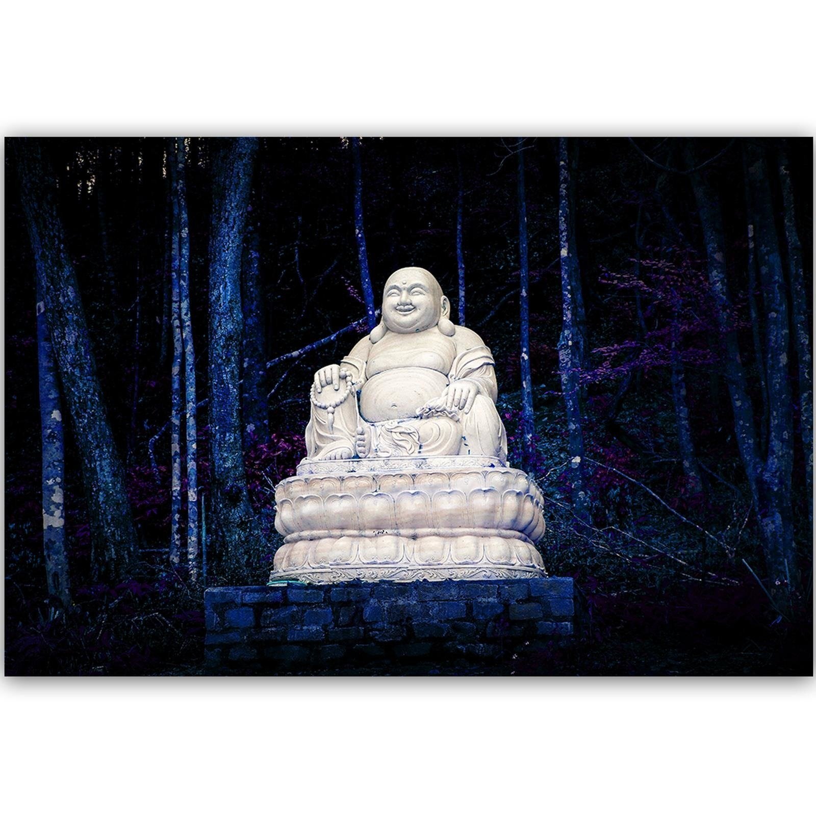 Obraz na płótnie, Budda w lesie 90x60