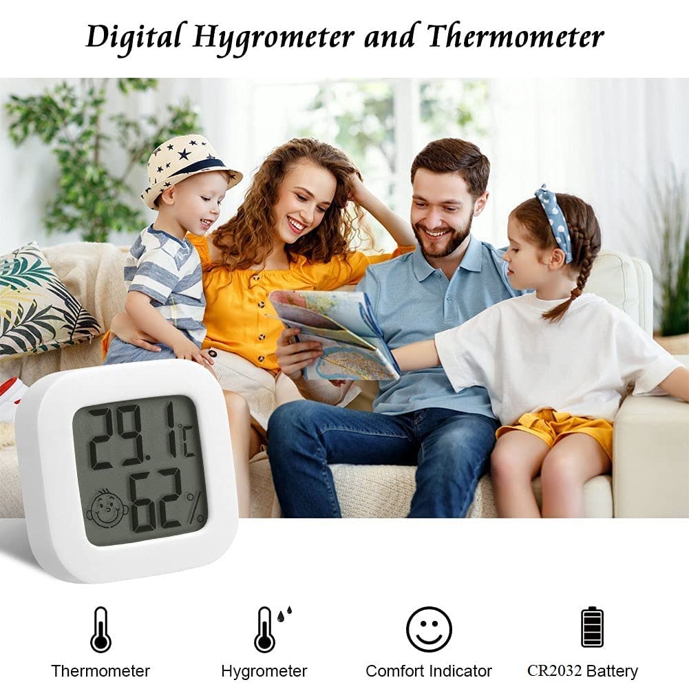 Thermomètre Hygromètre Intérieur Digital à Haute Précision, Moniteur de Température et Humidimètre - 3