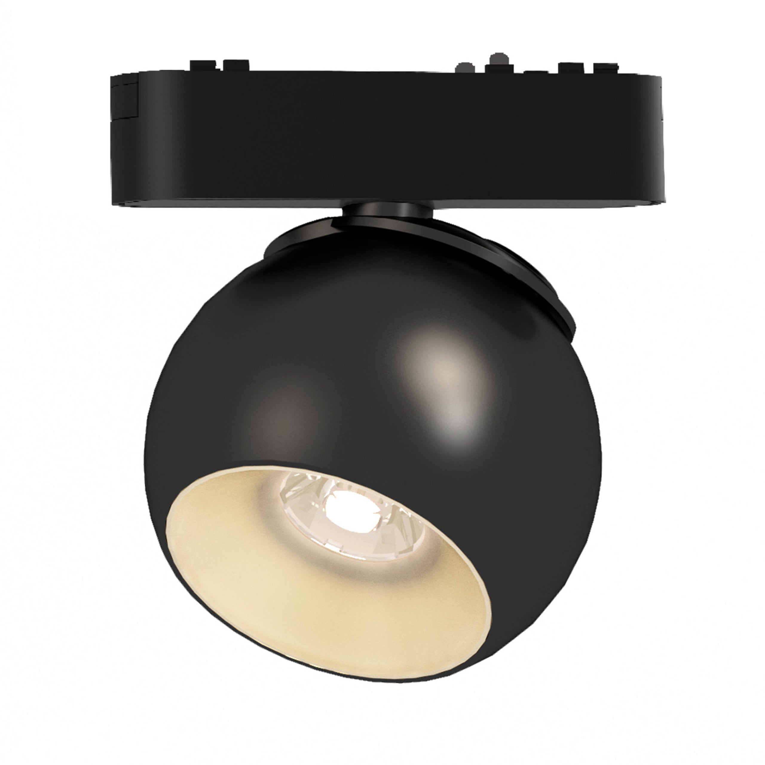 Lampa szynowa LED Luxo 48V Mars 10W 4000K neutralna biel 36° oświetlenie szynowe czarna MasterLED
