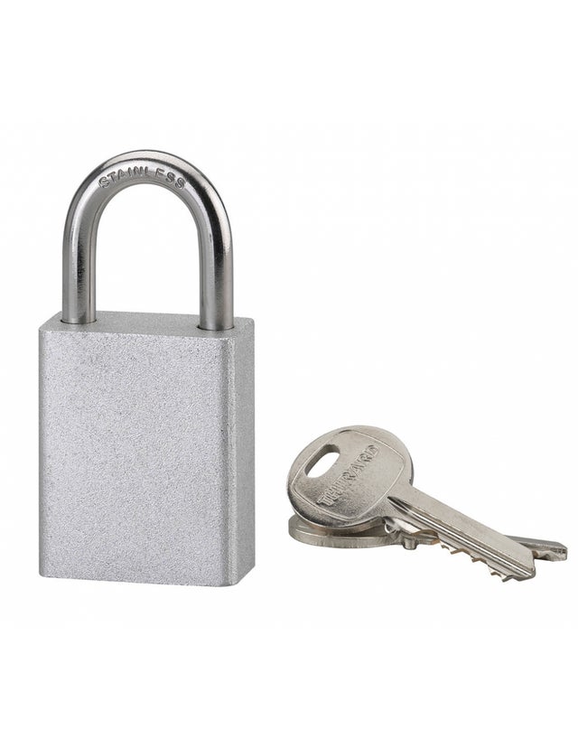 THIRARD - Cadenas à clé Cobble, extérieur, anse inox, 38mm, 2 clés - THIRARD