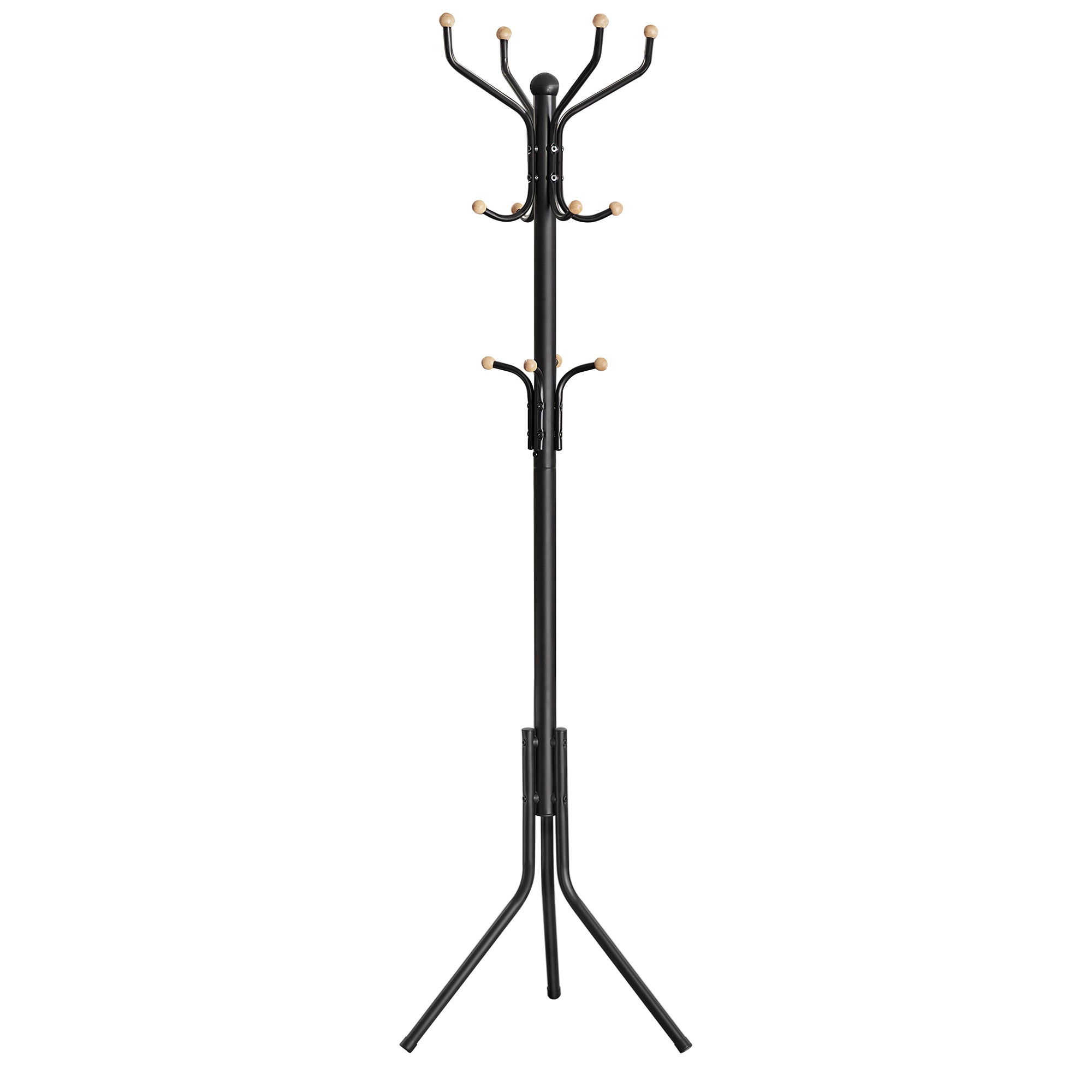 Songmics Negro Perchero De Pie Metálico Para Ropa, - Imagen 2