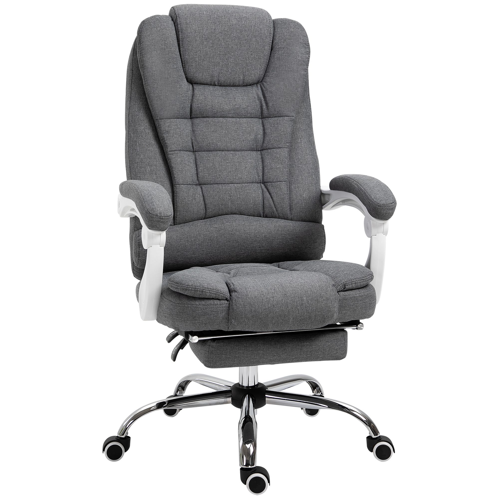 Sedia da ufficio ergonomica con poggiapiedi pieghevole, altezza e ...