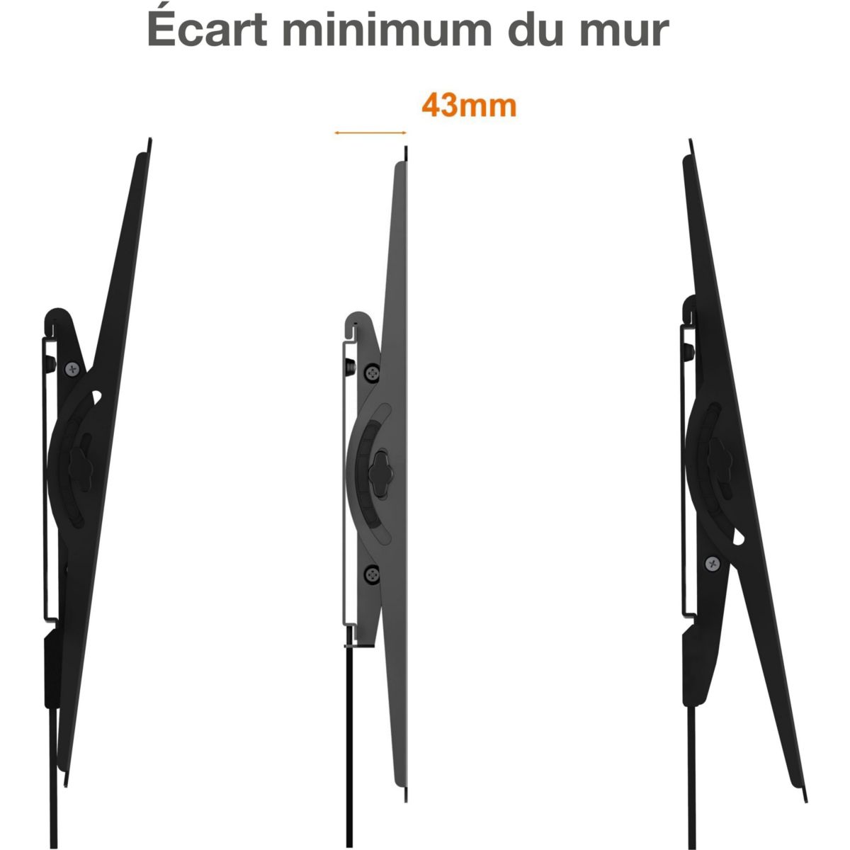 Support mural TV ESSENTIELB Inclin'TV 32-75'' - 5