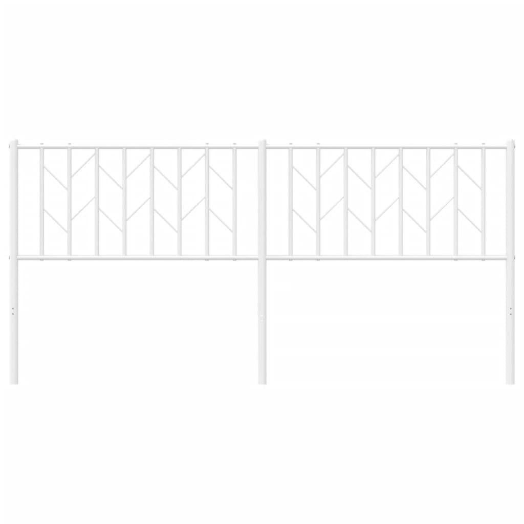Tête de lit métal blanc 180cm - 4