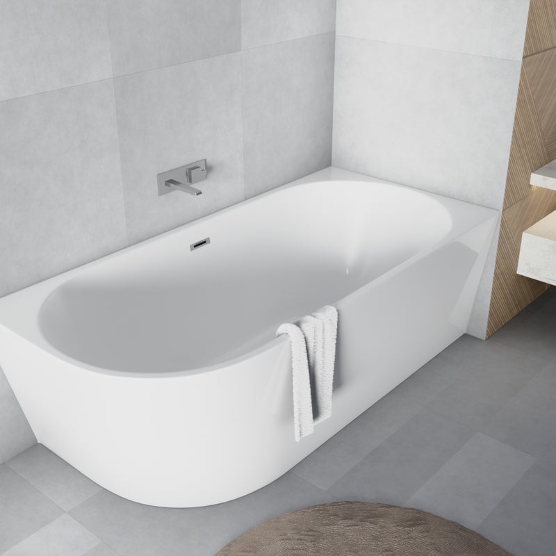 Wanna wolnostojąca prawostronna z syfonem 170x80X58cm DIONE SEVANTE