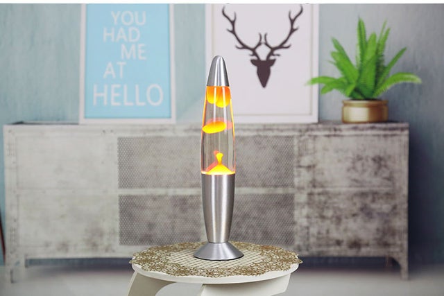 Lampe à lave en forme de méduse - Veilleuse volcan - Lampe de table LED 7 couleurs - Pour