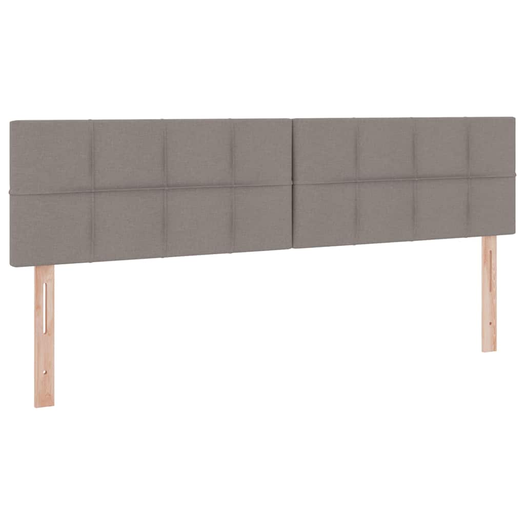 Lit avec rangement et matelas taupe 180 x 200 cm velours - 9