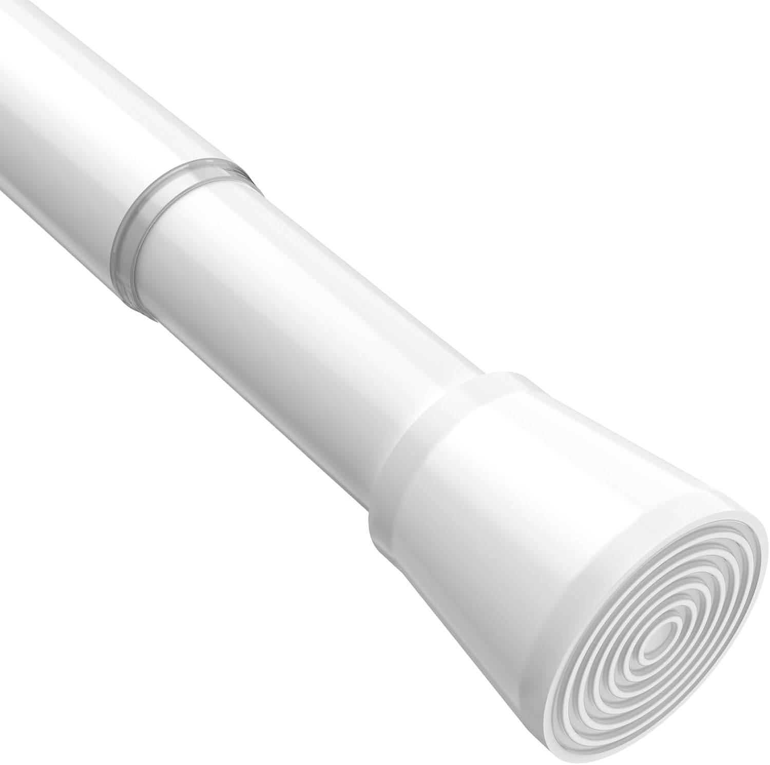 Tringle à Rideau Rétractable Noire 76-369 Cm - Tringle Extensible Métal Robuste Avec Supports, Idéale Fenêtre & Douche, Diamètre 25 Mm