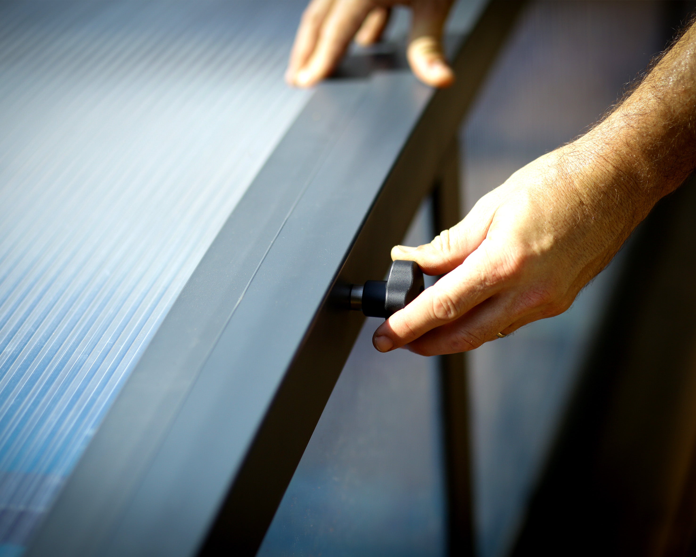 Canopia Abri piscine téléscopique Majorca 6.7 x 4.5 m Gris 669.2x0 - 6