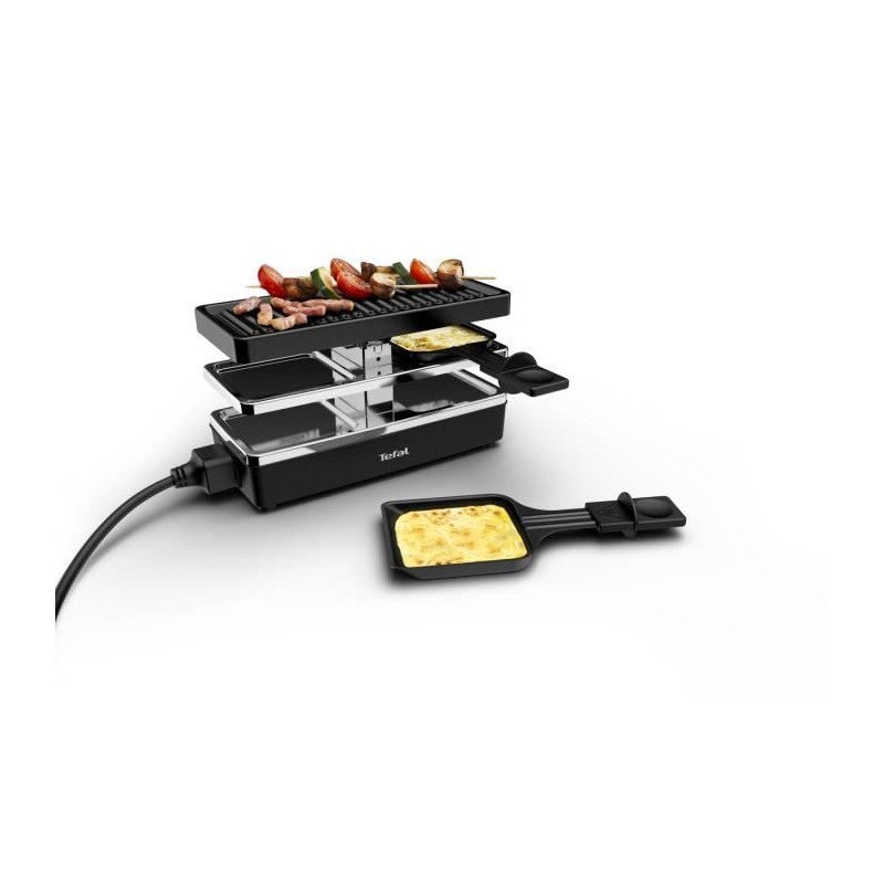 Appareil à Raclette Livoo DOC259 - 800W, 4 Personnes, Grill Amovible Anti-Adhésif, 42x11cm