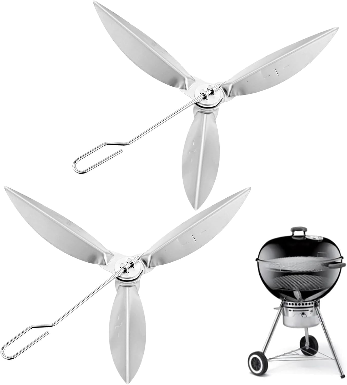 Lot 2 systèmes nettoyage One-Touch 47 cm – compatible Weber 90992 3618 ...