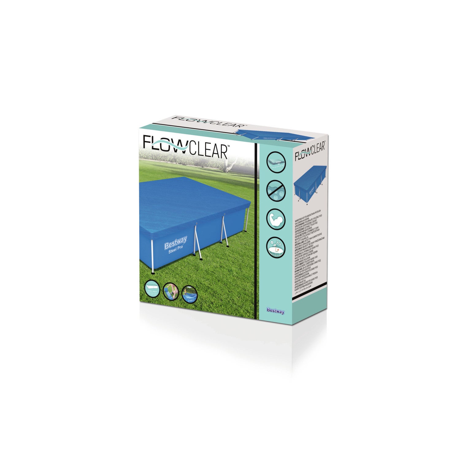 Flowclear Plandeka na basen, 304 x 205 x 66 cm Bestway - 3