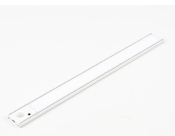 Lampa do szafy, ładowane oświetlenie LED do wnętrz, bezprzewodowe, ściemnialna lampa z czujnikiem ruchu, światło LED do szafy schodowej kuchni 40CM