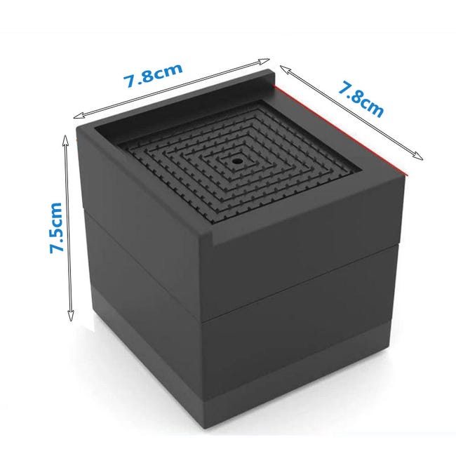 Un ensemble de 4 cales de rehausse de lit et blocs de rehausse de meubles, adaptés pour surélever les pieds de meubles. - 2