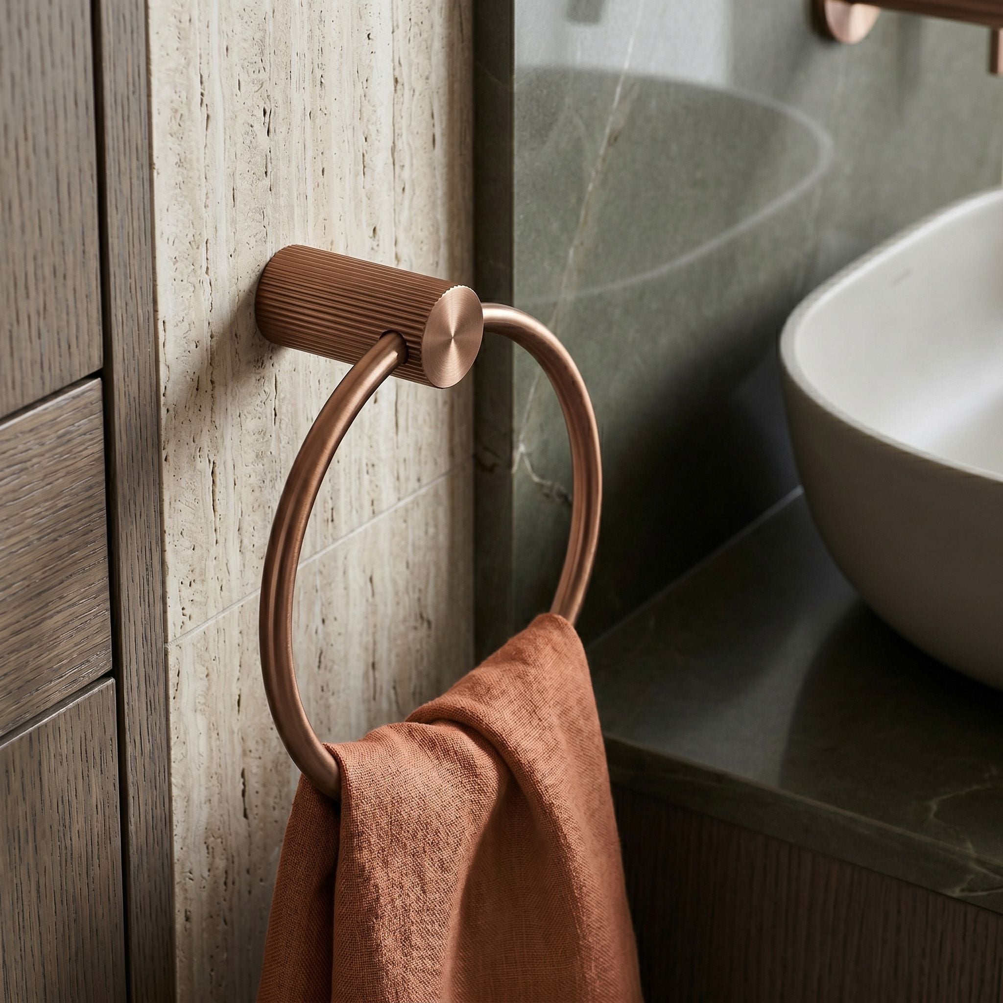 Porte-Serviettes Rea 64101 Solo Brush Copper - 2