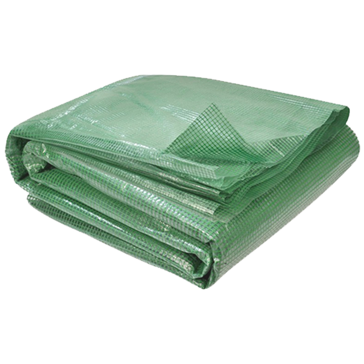 Bâche de rechange 130 gr/m² pour serre tunnel 6m² verte 2 sections ROMA - 2